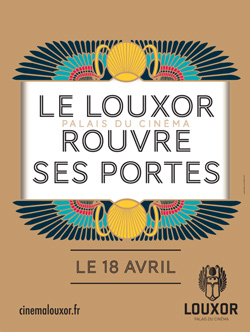 Affiche de réouverture du Louxor